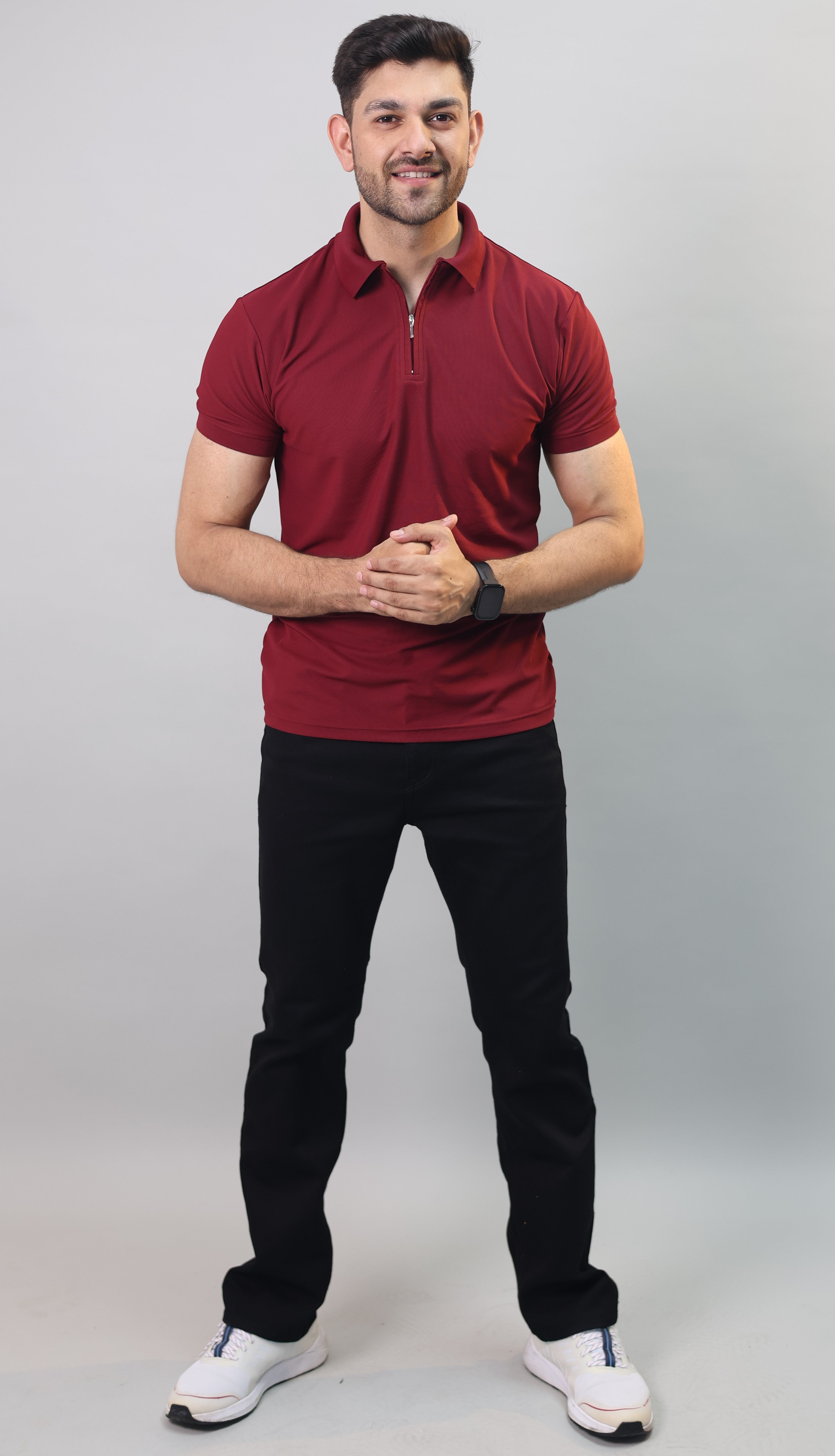 Zip Polo T-shirt